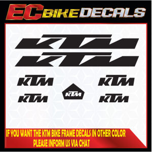 EC BIKE Decals KTM Frame Vinyl Sticker for Mountain Bike/Road Bike and Fixie