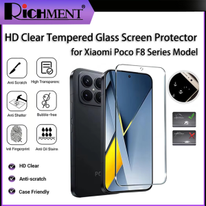 RICHMENT HD Clear Tempered Glass Screen Protector for Xiaomi Poco F8 Pro /  Xiaomi Poco F8 Ultra Camera Protective Film