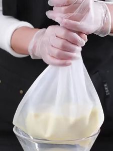 WH 100 Mesh Kitchen Drawstring Filter Bags / Premium Quality Portable Reusable Soy Juice Milk Coffee Fine Mesh Strainer Bag / Drain Out Water for Food Residue