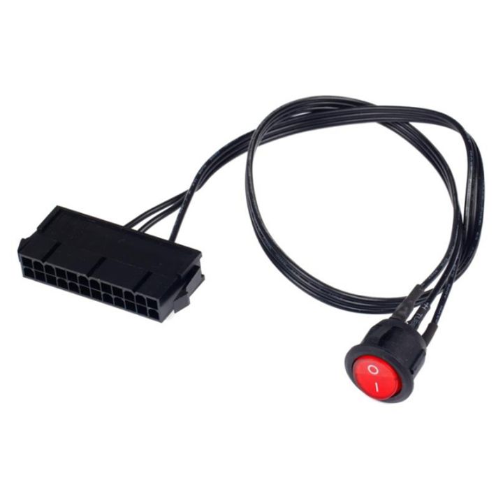 50cm Cable Copper Tin Wire 24-Pin Female ATX PSU PC Power Supply ...