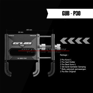 Holder Dudukkan hp Sepeda motor Gub p30 Aluminum Alloy
