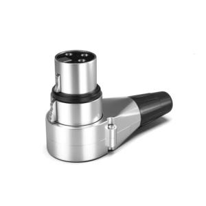 3 Pin XLR Angle Adapter Durable Metal 3-Pin Connector Microphone Plug Male/Female Multi-directional Connector Durable