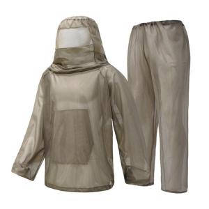 Multifunctional Camping Breathable Suit Beekeepers Mesh Hood Wearable Guard Outdoor Mosquitoes Clothing Top Pants