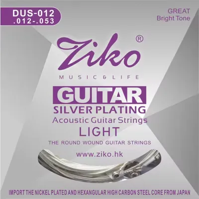 Ziko Acoustic Guitar Strings Set 010 011 012 Silver Plating 6 Strings For Acoustic Guitar Parts Musical Instruments