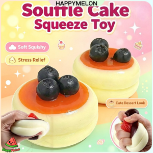 Squishy Toys Stress Relief Simulation Strawberry Cake Soufflé Cute Candy Toy Slow Rebound