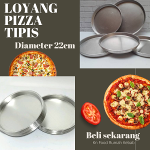 LOYANG Pizza tipis aluminium diameter 22cm