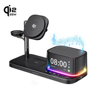 Qi2 3 in 1 25W Magnetic Wireless Charger for IPhone17 16 15 14 13 Fast Charging for Apple Watch Airpods Wireless Charger