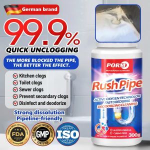 Deodorizing Sterilizing Pipe Cleaner Drain Clog Remover Drain Remover Clog Remove Drains Deodorizing and Antibacterial Deodorant Unblocker Dissolving Toilet Artifact