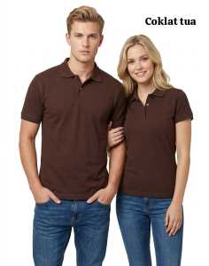 Kaos Kerah Polos lengan Pendek Coklat Tua Polos - Kaos Kerah Polos Premium - Kaos Kerah Pendek FO POLOS warna Coklat Tua