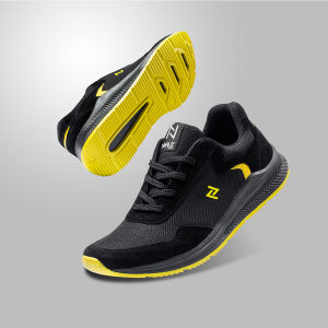 Naz Lucky White Sepatu Putih Pria Sneakers Olahraga Running Casual Cowok Keren Sintetis Mesh