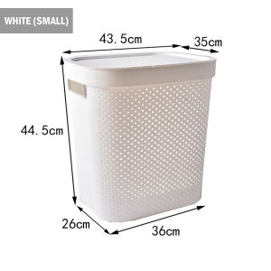 Laundry Basket with Lid Large Capacity Plastic Storage Laundry Hamper Clothes/Local Stock