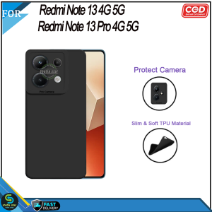 Case Redmi Note 13 4G 5G Note 13 Pro 4G 5G Softcase Pro Black Matte Premium Casing