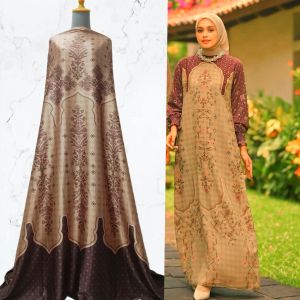 Bahan Kain Arabian Silk motif Nayya harga setengah meter untuk gamisdresstunikblouse