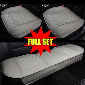 PU Leather Car Seat Cover Set Universal Car Seat Cushions Seat Protector Car Accessories