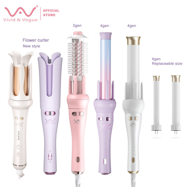 Vivid  Vogue Automatic Hair Curler 2 in1 Ceramic Hair Curling Iron 28mm 32mm Hair Straightener 防烫自动卷发棒