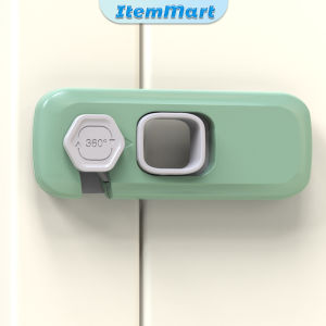 ItemMart Multifunction Self-adhesive Baby Safety Locks Child Anti-opening Cabinet Door Refrigerator Drawer Lock Buckle