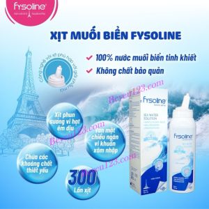 Chai Nước Muối Biển sâu an toàn cho Bé Fysoline Pháp 100ml SHC U1520