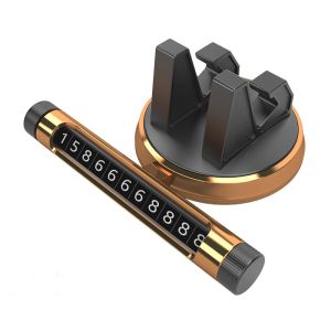 Bảng số điện thoại trên ô tô bảng số gắn tablo đa năng tích hợp giá đỡ điện thoại 360 độ