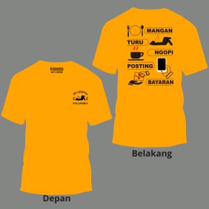 T-Shirt mangan turu kain katun combet kaos kata kata kaos viral kaos pria distro kaos terbaru
