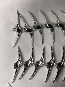 Fashion Thorn Fish Bone Chain Bracelets Simple Exaggerated Metal Bangle Adjustable Link Chain Charm Bracelets