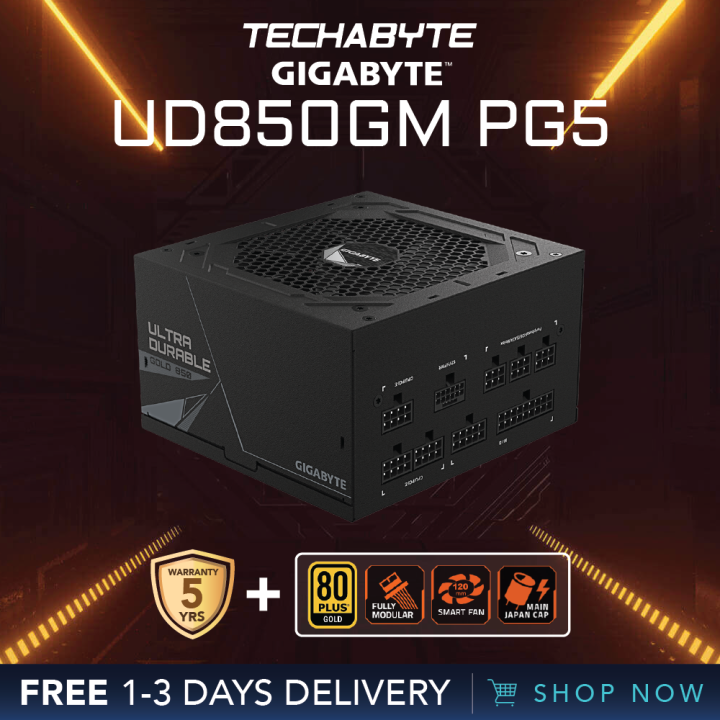 [FAST SHIP] Gigabyte UD850GM PG5 850W 80 PLUS Gold Fully Modular