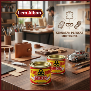 Lem Aibon Kaleng 35 Gr Lem Kuning Serbaguna Furniture Karet Berkualitas