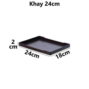 Khay Chữ Nhật Vân Gỗ Nhựa Việt Nhật 5715/6/7/8/9 Khay Đựng Đồ Ăn Phục Vụ Hàng Quán - TADAHOME