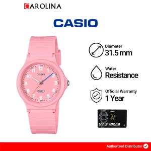 Jam Tangan Wanita Casio Pop LQ-24B-4B Pink Dial Pink Resin Band