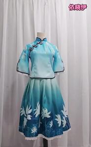 Honor Xishi cos Poetic Memories of Jiangnan Girl Set cos Hanfu game costume Republic of China style for women