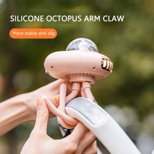 Kẹp Đế ba chân quạt lưu thông không khí không dây quạt nhỏ Type-C phí buồng kín không gian bạch tuộc cho ghế xe hơi nôi xe đạp Máy chạy bộ