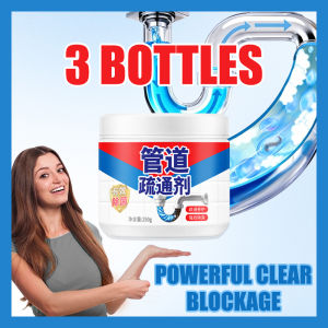Powerful Drain Cleaner Clears Clogs Eliminates Odors Deep Clean Action 250g Rapidly Dissolves Hair Fast & Safe