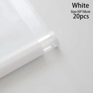 20pcs Bouquet Wrapper Transparent Border DIY Flower Wrapping Paper Waterproof Gift Wrapping Paper