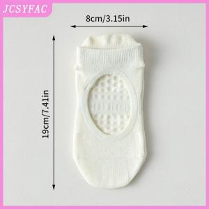 JCSYFAC 1Pair Women Pilates Socks Backless Anti-Slip Breathable Yoga Socks Ankle Ladies Ballet Dance Sports Socks For Fitness Gym
