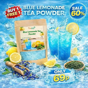 BUY 1 GET 1 -  BLUE LEMONADE TEA POWDER 250G Refreshing Cool Citrus Drink & Vitamin C Drink