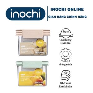 Hộp thực phẩm tritan chữ nhật Hokaido 1000 – 2000ml INOCHI tiêu chuẩn Nhật Bản - Happy Home 4U