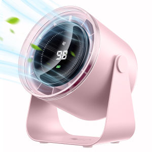 WSKEN desk fan 4000mAh rechargeable 100 speed strong wind fan digital silent turbo fan suitable for office/sports/outdoor/picnic/travel/school