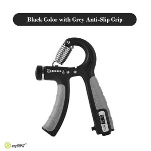 ezyGOFit 5-60Kg Hand Gripper Grip Strengthener Exercise - Handgrip Forearm Strength Training Gym - Counter Adjustable Non Slip