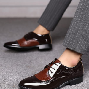 [Percentage Genuine Leather] Mens Business Formal Leather Shoes Stylish Mens Oxford Shoes with Comfortable Fit and Sleek Look