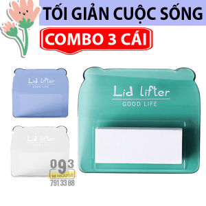 Combo 3 Miếng Dán Mở Nâng Đóng Nắp Bồn Cầu