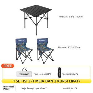 [READY] TrailTop Paket Kursi Meja Lipat Outdoor Portable Kursi Lipat 1 Set