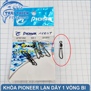Khóa Mani Câu Cá Pioneer Chống Xoắn Lận Dây 1 Vòng Bi