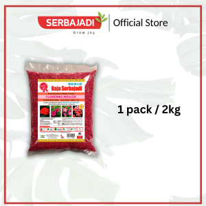 Serbajadi Flowering Inducer 47| Flower Fertiliser| Suitable for All Type of Flowers| Produce Flower Bud| Encourage Flowering in Plants | Induce Flowering | Baja Penggalak Bunga 47| Baja Merah Bunga| 开花肥料 | N13 P13 K21 | 2kg