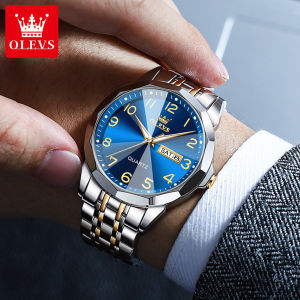 OLEVS 9970 Business Waterproof Men Wristwatch Quartz Stainless Steel Band Watches For Men Calendar Week Display Olevs 9970 Price In Bangladesh - Lazada