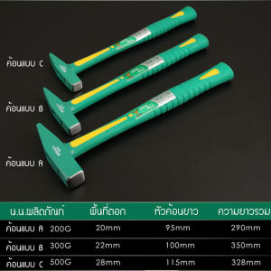 ค้อนตีกิ๊บ ค้อน ค้อนช่าง ค้อนช่างทอง ค้อนตอกตะปู ด้ามยาง DEEALL