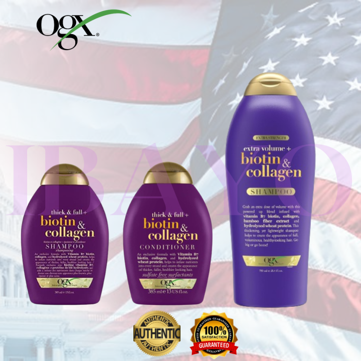 OGX SHAMPOO CONDITIONER WITH BIOTIN AND COLLAGEN | Lazada PH