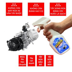 Tẩy xe máy tẩy rửa đầu bò lốc máy ố vàng gỉ sét HiKit