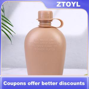【ZTOYL】 Chiến thuật chai nước nhiệm vụ nặng nề phong cách quân sự leakproof cho Đi Bộ Đường Dài Ngoài Trời cắm trại Backpacking
