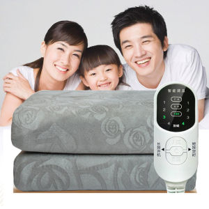 220V 3 Gears ปรับผ้าห่ม ทำความร้อนไฟฟ้ากันน้ำ ควบคุมผสมกัน Controller 180x150 ซม./ 200x180cm ราคาต่ำ