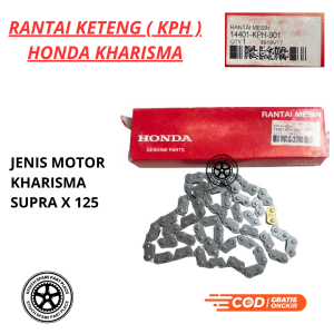 RANTAI KETENG HONDA KHARISMA / SUPRA X125 / CAM CHAIN RANTAI MESIN RANTAI KETENG HONDA KHASRIMA / SUPRA X 125