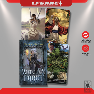 Bộ bói bài WITCHES TAROT size tiêu chuẩn bản Tiếng Anh [MUA 2 BỘ BẤT KÌ TẶNG ĐÁ]